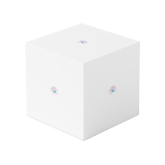 Light Cornflower Blue, Sky Megenta, Girly Cube (Front Angled)