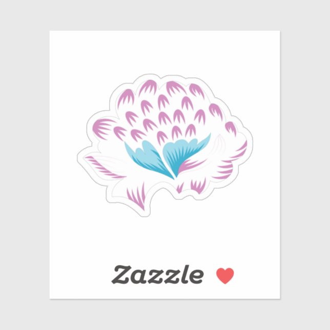 Light Cornflower Blue, Sky Megenta, Girly Sticker (Sheet)