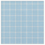 Light Cornflower Blue Windowpane Plaid Fabric