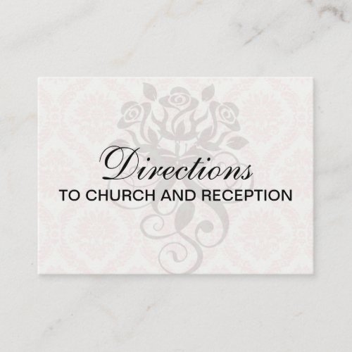 light cream and pink damask business card templates