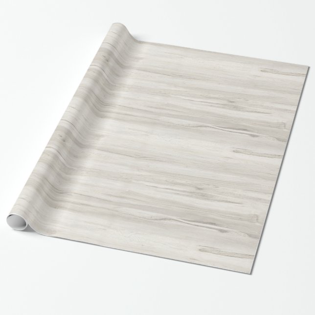 Light cream color wood wrapping paper (Unrolled)