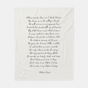 Light Cream Custom Poem Song Lyric Quote Fleece Blanket