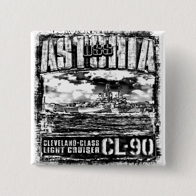 Light cruiser Astoria Button (Front)