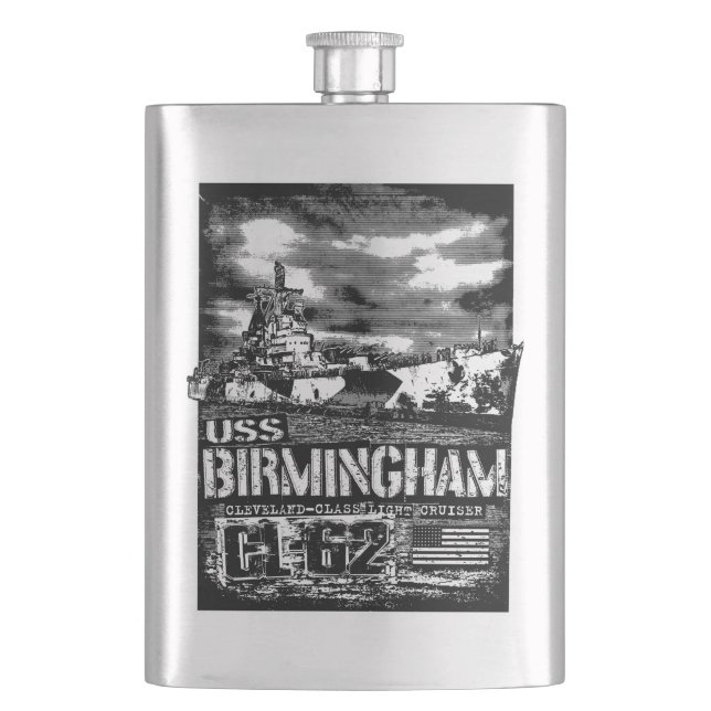 Light cruiser Birmingham Flask (Front)