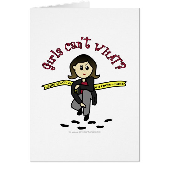 Light CSI Girl Card
