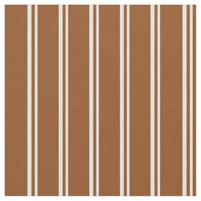 Light Cyan and Brown Stripes Pattern Fabric (Close Up)