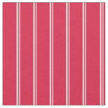 Light Cyan and Crimson Pattern of Stripes Fabric