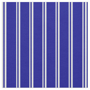 Light Cyan and Dark Blue Lines/Stripes Pattern Fabric