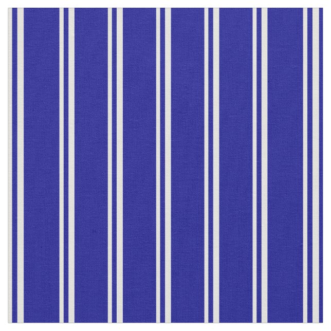 Light Cyan and Dark Blue Lines/Stripes Pattern Fabric (Close Up)