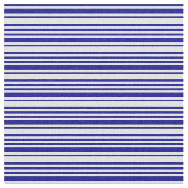 Light Cyan and Dark Blue Stripes/Lines Pattern Fabric (Close Up)