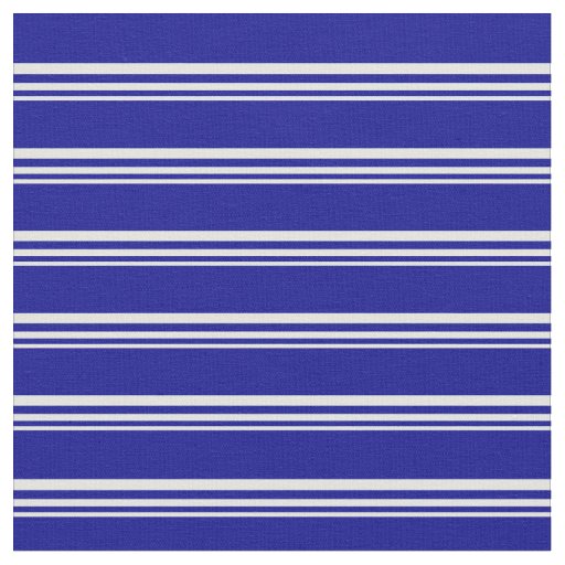 Light Cyan and Dark Blue Stripes Pattern Fabric