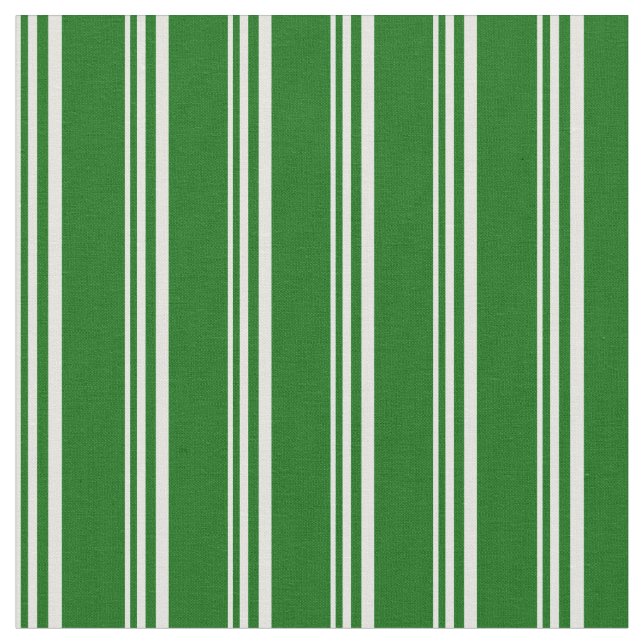 Light Cyan and Dark Green Lines/Stripes Pattern Fabric (Close Up)