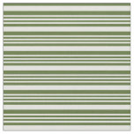 [ Thumbnail: Light Cyan and Dark Olive Green Stripes Fabric ]