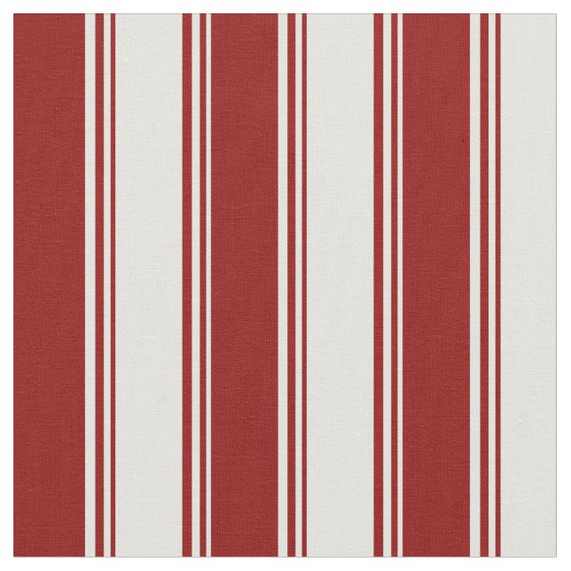 Light Cyan and Dark Red Striped/Lined Pattern Fabric (Close Up)