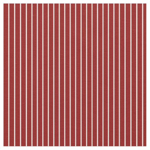 Light Cyan and Dark Red Stripes Pattern Fabric