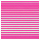 [ Thumbnail: Light Cyan and Deep Pink Lines/Stripes Pattern Fabric ]