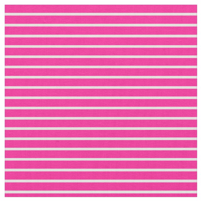 Light Cyan and Deep Pink Lines/Stripes Pattern Fabric (Close Up)
