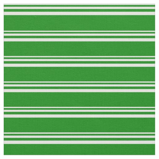 Light Cyan and Green Stripes Fabric