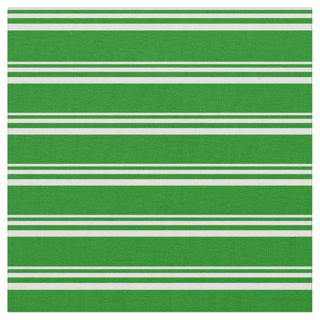 Light Cyan and Green Stripes Fabric (Close Up)