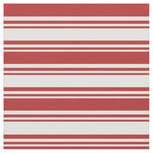 Light Cyan and Red Colored Stripes Fabric