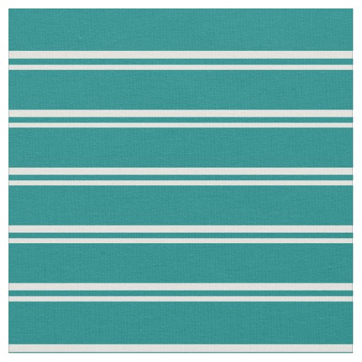 Light Cyan and Teal Colored Stripes Fabric