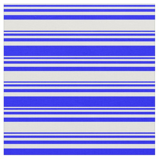 Light Cyan & Blue Pattern of Stripes Fabric