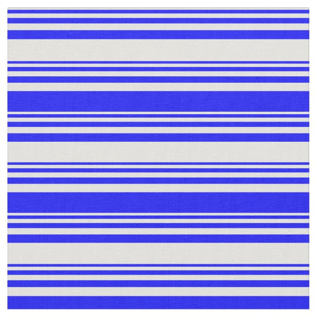 Light Cyan & Blue Pattern of Stripes Fabric (Close Up)