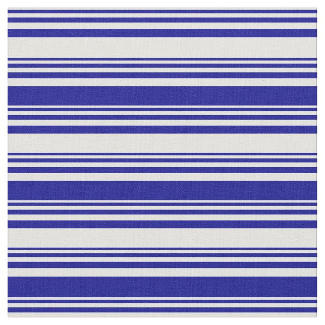 Light Cyan & Dark Blue Colored Pattern Fabric (Close Up)