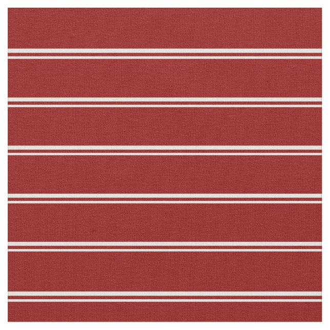 Light Cyan & Dark Red Pattern of Stripes Fabric (Close Up)