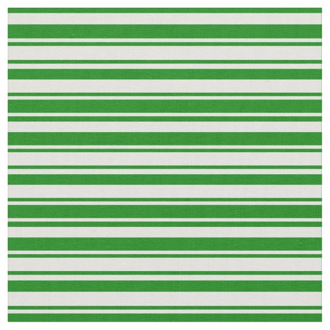 Light Cyan & Green Colored Striped Pattern Fabric (Close Up)