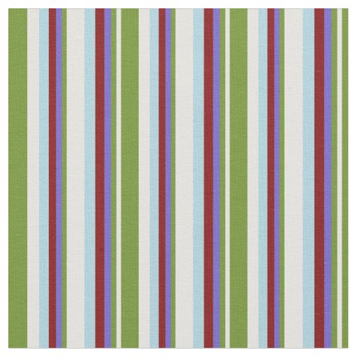 Light Cyan, Green, Slate Blue, Maroon & Light Blue Fabric