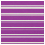 Light Cyan &amp; Purple Stripes Pattern Fabric