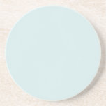 Light Cyan Solid Plain Color Coaster<br><div class="desc">A simple color design with many characteristics. As calm,  soft,  trendy,  modern,  and fashionable color.
Hex No.: D4EAEB</div>