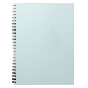 Light Cyan Solid Plain Color Notebook