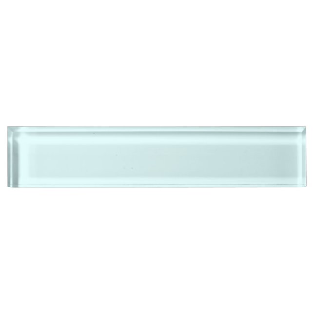 Light Cyan Traditional Color Matched Nameplate (Front)
