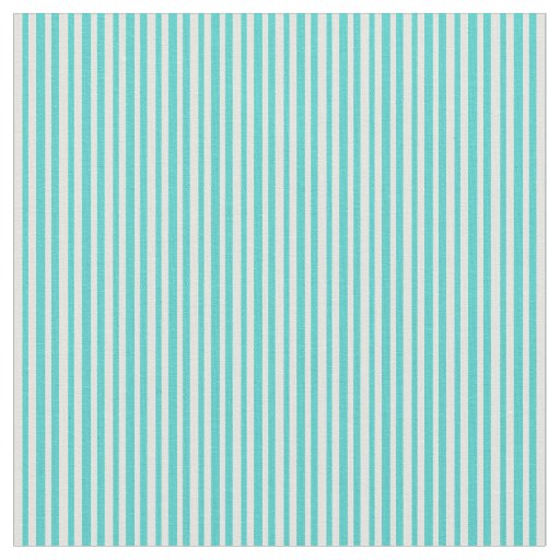 Light Cyan & Turquoise Stripes Pattern Fabric