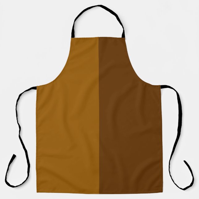 Light Dark Brown Part Half Sides Design Apron (Front)