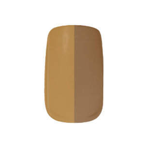 Light Dark Brown Part Half Sides Design Minx Nail Art