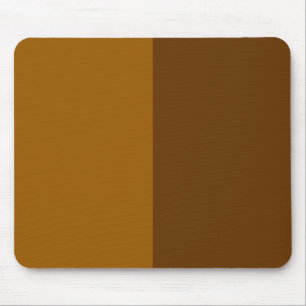 Light Dark Brown Part Half Sides Design Mouse Pad
