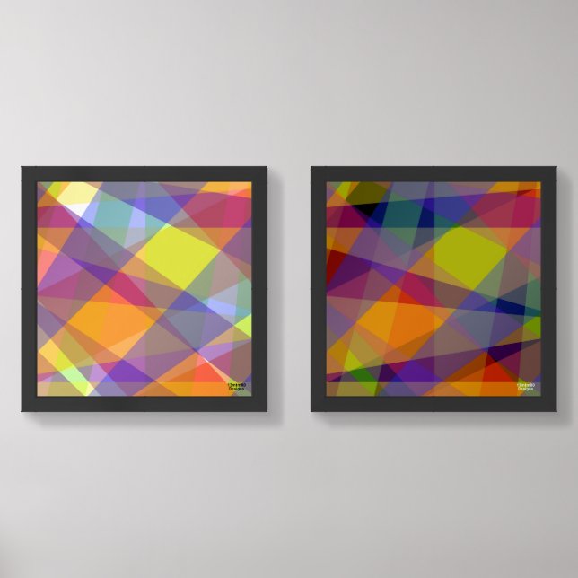 Light & Dark Geometric - Print Set (Front)