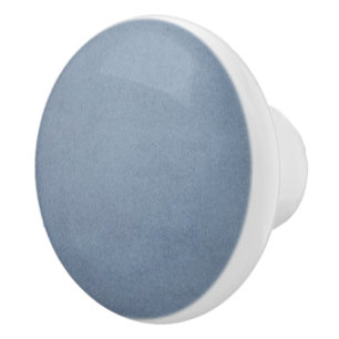 Light Denim Blue Round Custom Ceramic Knob