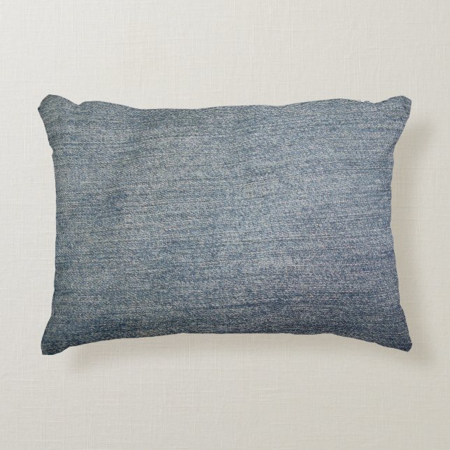 Light Denim Decorative Pillow (Front)