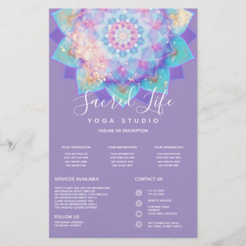 Light Devotion Mandala Lilac Intro  Services  Flyer