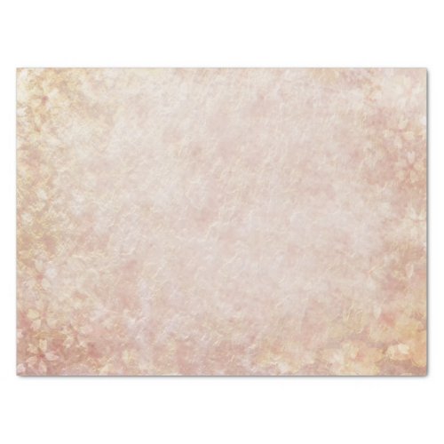 Light Distressed Urban Grunge Spring Flowers Tissue Paper