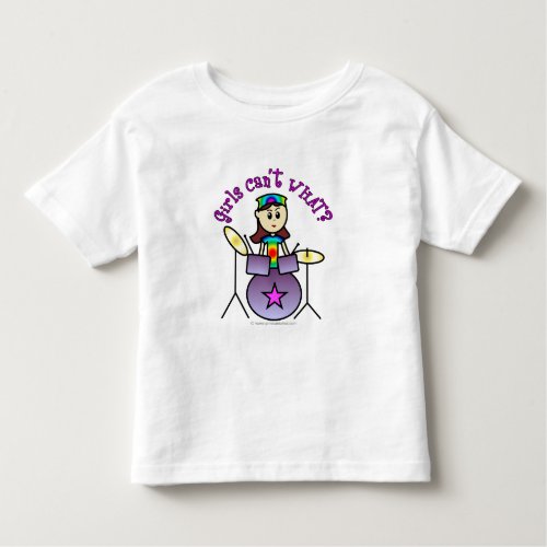 Light Drummer Girl Toddler T_shirt