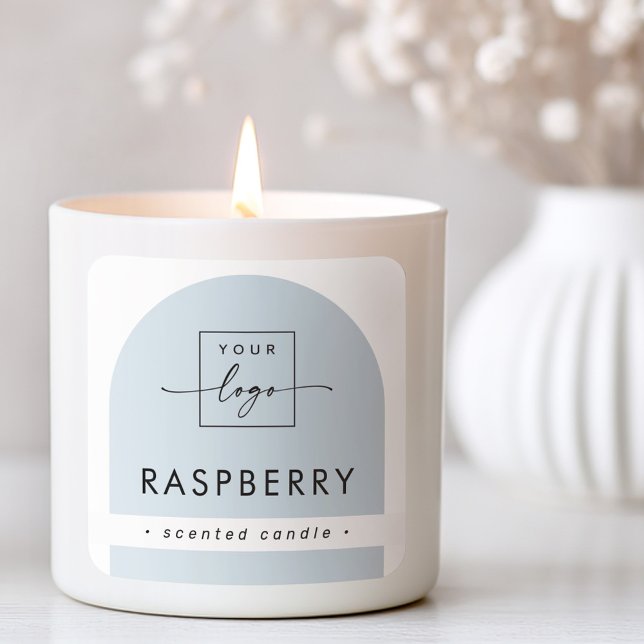 Light dusty blue arch logo scent product label (Light dusty blue arch logo scent product label)