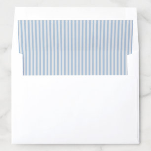 Light Dusty Blue Gray Stripe Envelope Liner
