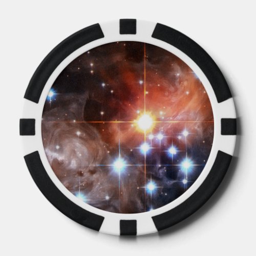 Light Echo Around V838 Monocerotis Poker Chips