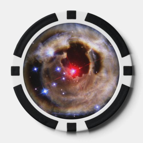 Light Echoes From Red Supergiant Star V838 Monocer Poker Chips