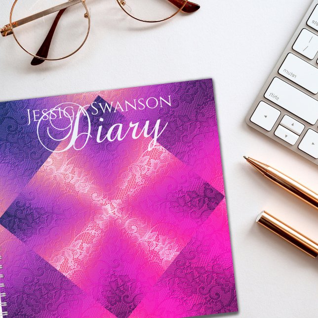 Light effects on lace diary notebook (Creator Uploaded)